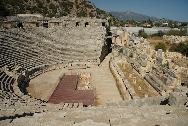 Teatr starożytnego miasta Myra w Demre Antalya Turkiye