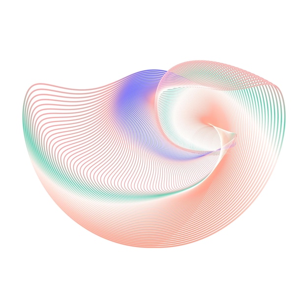 technologia dekoracji linii falistycznych renderowanie spirali w 3D