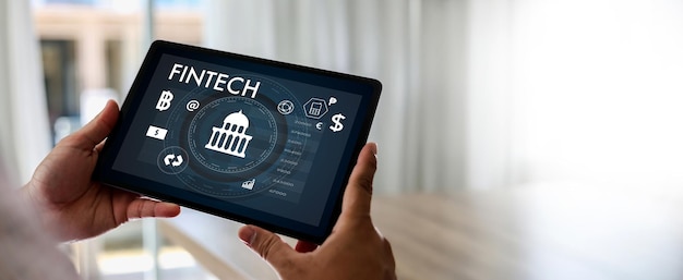 Zdjęcie technologia finansowa fintech analiza danych finansowych i bankowych badania finansowe analiza danych bankowych