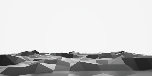 Technologia hitech 3d tło 3d ilustracja futurystyczny tło projektu abstrakt