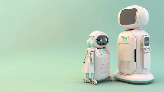 Technologia inteligentnego robota Ai asystenta pielęgniarki robota, który pomaga personelowi medycznemu