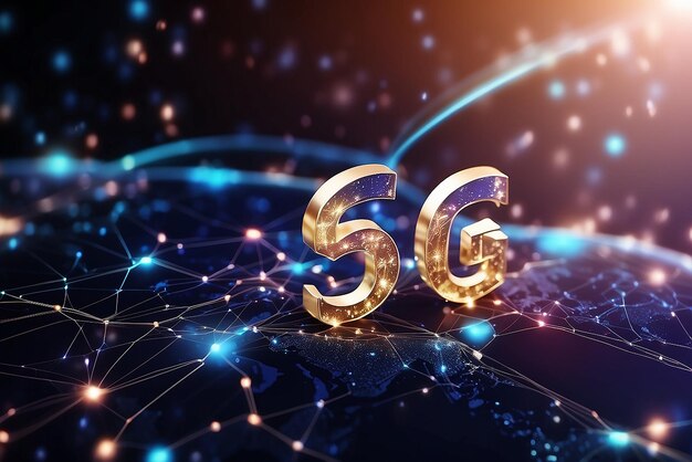 Technologia komunikacyjna 5G Bezprzewodowa sieć internetowa dla globalnego wzrostu biznesu cyfrowe media społeczne