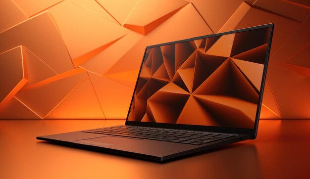 Technologia laptopa laptop laptop na ciemnym tle