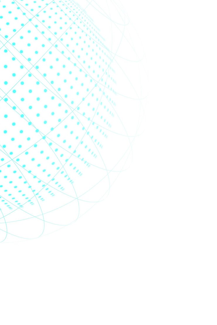 Zdjęcie technologia png cyfrowej siatki niebieskiej kuli