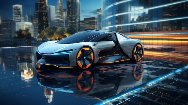 Technologia samochodów EV dla przyszłego renderowania 3D