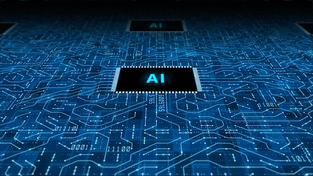 technologia sztucznej inteligencji Tło procesora