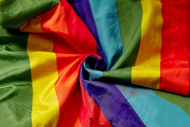 Zdjęcie tęczowa flaga pride symbol tożsamości płciowej