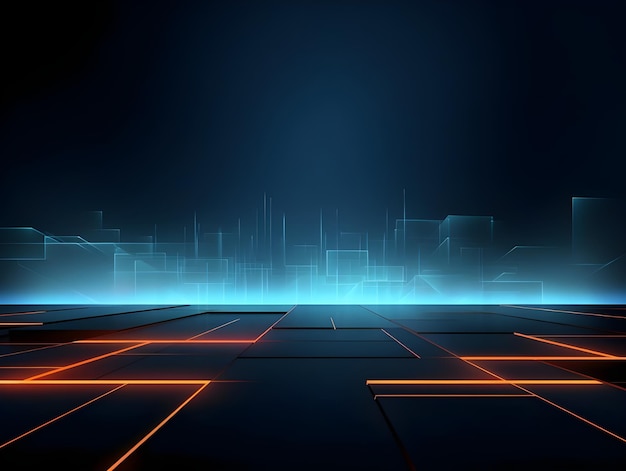 Tehno HiTech Futuristic Background Design dla szablonów slajdów prezentacyjnych