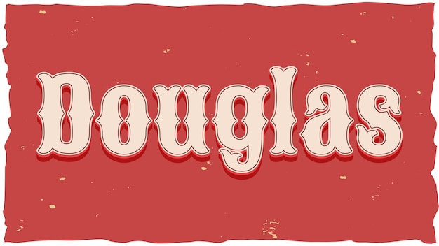 Tekst Douglas Vintage
