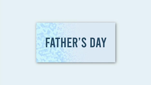Tekst Dzień Ojca na białym tle mody i minimalizmu o geometrycznym kształcie