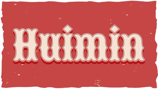 Tekst Huimin Vintage