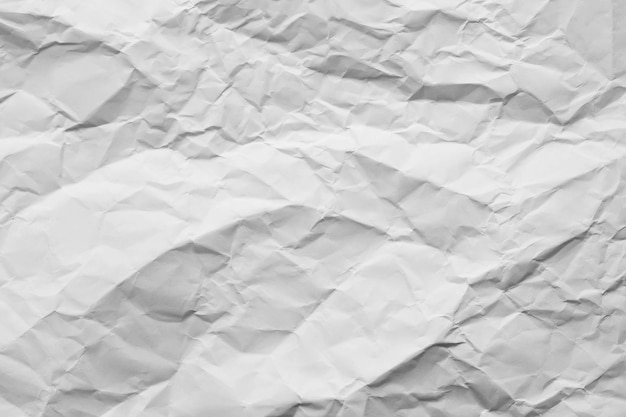 Tekstura biały zmięty papier dla tła