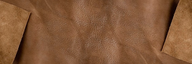 Zdjęcie tekstura brązowej skóry tekstura naturalnej brązowej skóry tło dla projektu lub projektu