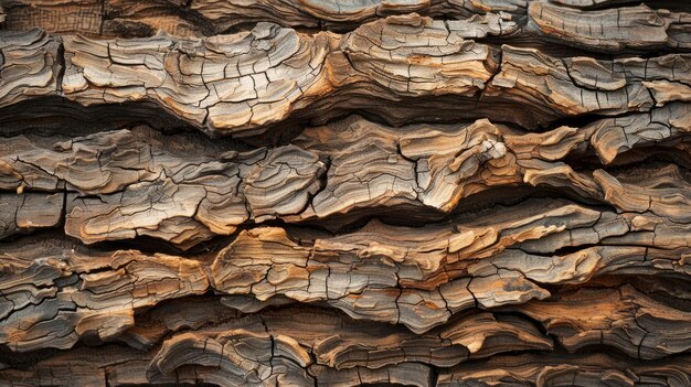Tekstura drewna kory Generatywna sztuczna inteligencja