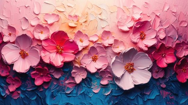 Tekstura farby kwiatowej