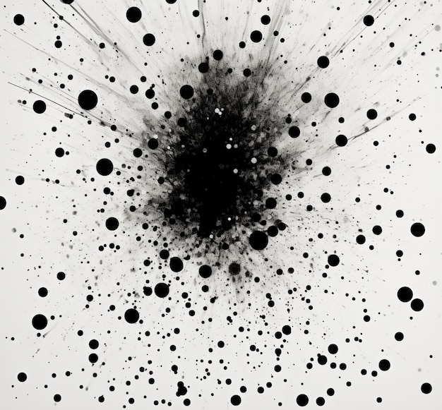 Zdjęcie tekstura farby natryskowej pomalowana czarno-białą akwarelą