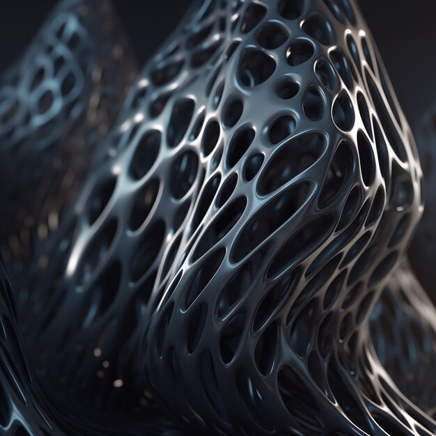 Zdjęcie tekstura futurystyczny życiorys materiał na czarnej tła głębi ostrości
