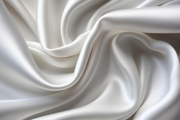 tekstura jedwabnej tkaniny w kolorze białym