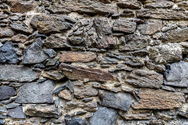 Tekstura kamieni o różnych rozmiarach. Tło kamienie. Kamienna ściana