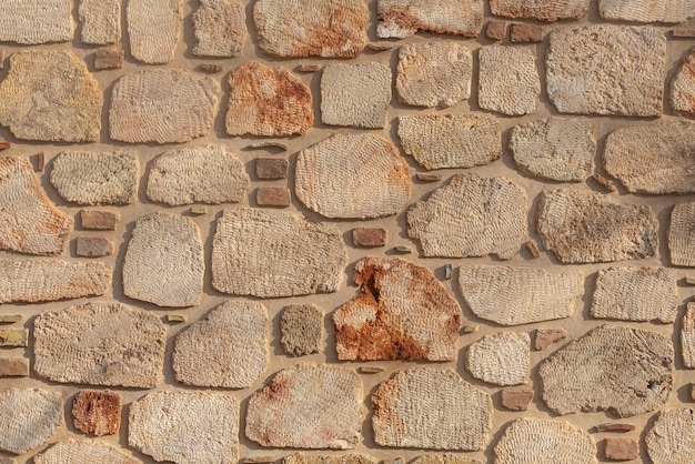 Tekstura kamiennego muru Tekstura tła kamiennego muru starego zamku
