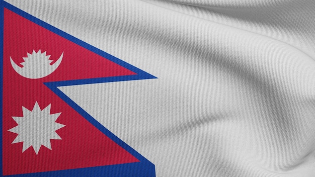 Tekstura machającej flagą Nepalu