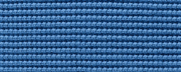 Tekstura materiału z niebieskiej bawełny bez szwu