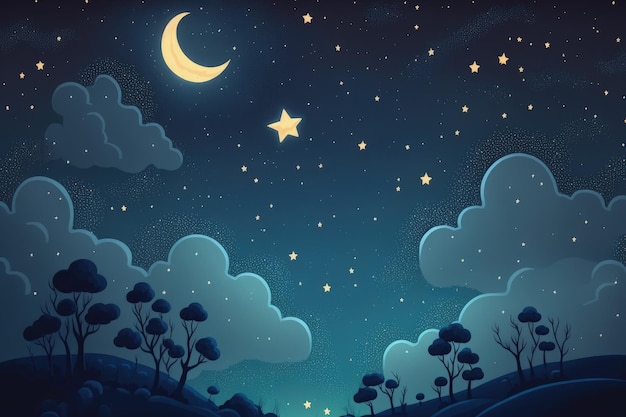 Tekstura nocnego nieba z gwiazdami