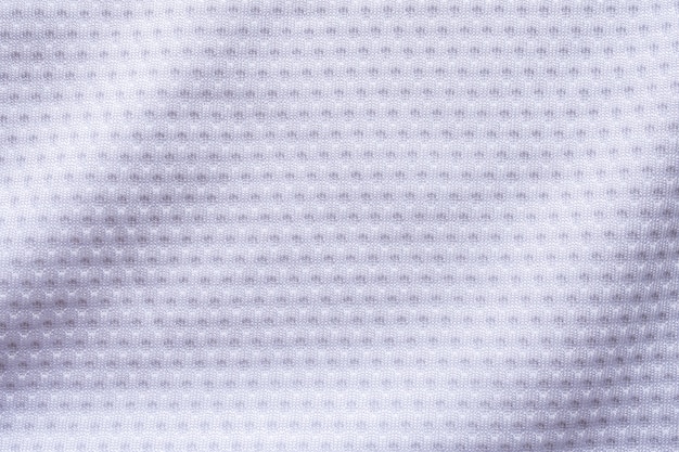 Tekstura odzieży sportowej białej tkaniny