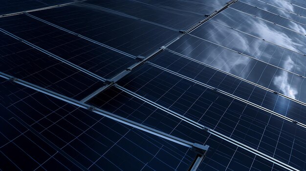 Tekstura paneli słonecznych baterie energii słonecznej zielone przejście odnawialna energia elektryczna