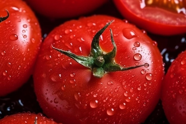 Zdjęcie tekstura pomidora jako tło