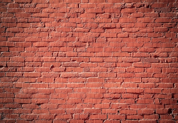 tekstura ściany z czerwonej cegły