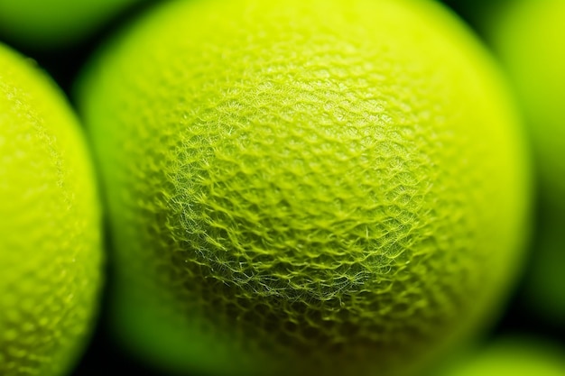 Tekstura sportowa Makro zdjęcie tekstury piłki tenisowej