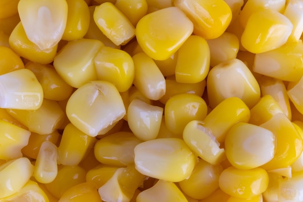 Tekstura stosu kukurydzy cukrowej żółty popcorn