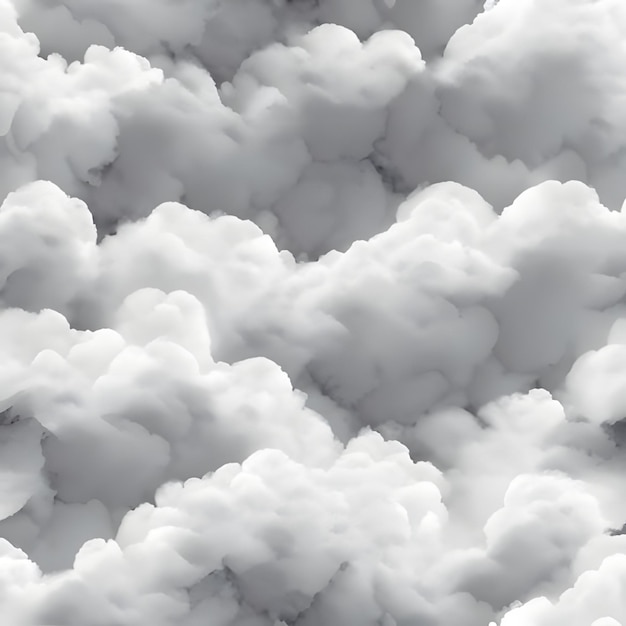 Zdjęcie tekstura szarych i białych chmur, które są puszyste