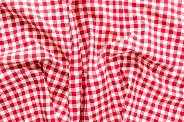 Tekstura tkaniny Red Gingham