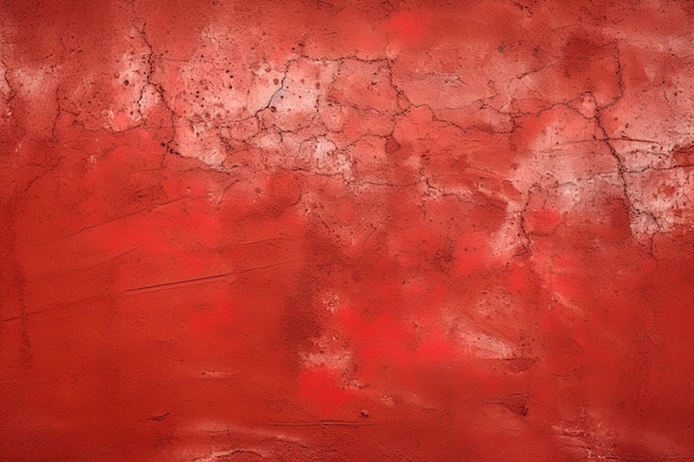 Tekstura tła brudnej i wyblakłej czerwonej ściany betonowej