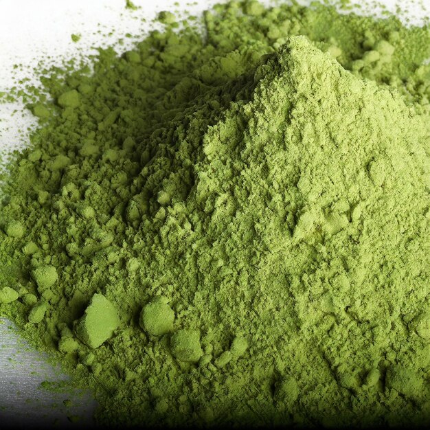 Tekstura tła proszku organicznego Matcha