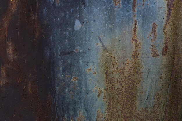 Zdjęcie tekstura tła starych zardzewiałych metalowych drzwi