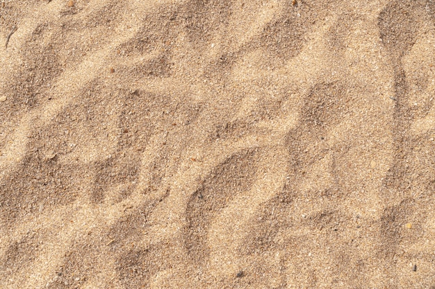 Tekstura tła żółtego piasku morskiego