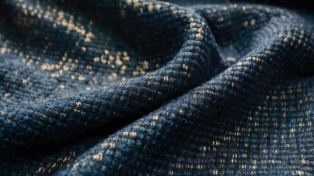 Tekstura włókiennicza ciemno niebieska