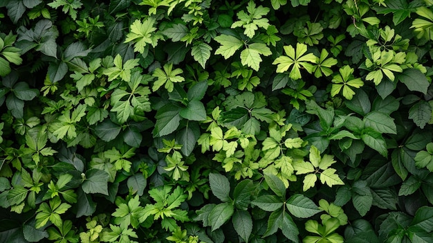 Zdjęcie tekstura zielonych liści tekstura liści tło generatywne ai