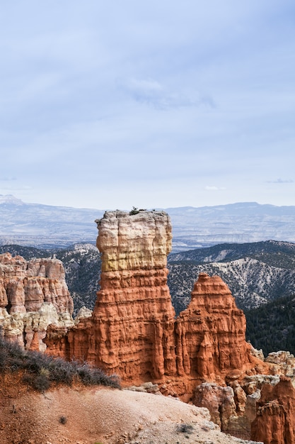 Teksturowane cechy geologiczne w krajobrazie Bryce Canyon