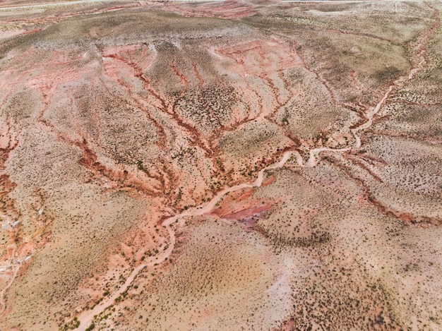 Zdjęcie tekstury pustyni w quebrada de humahuaca jujuy w argentynie