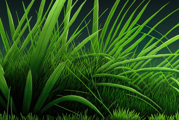 Tekstury zielonej trawy
