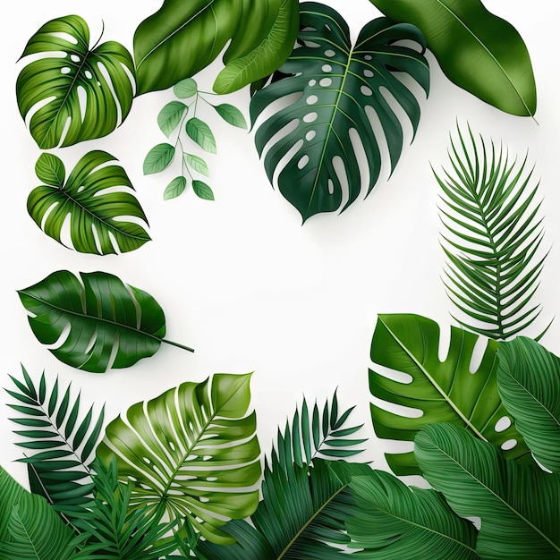 Tekstylny powtarzalny wzór zielonej ramki liścia