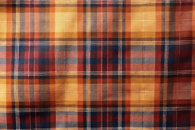 Tektura wektorowa Tartan z tła sprawdza teksturę z bezszwowym wzorem Ai generowanym