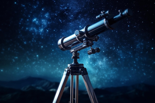Zdjęcie teleskop skierowany na nocne niebo ujawnia odległe galaktyki