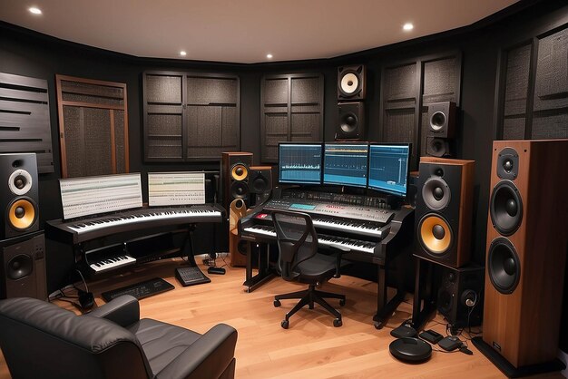 Zdjęcie temat muzyczny home studio