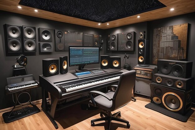 Zdjęcie temat muzyczny home studio