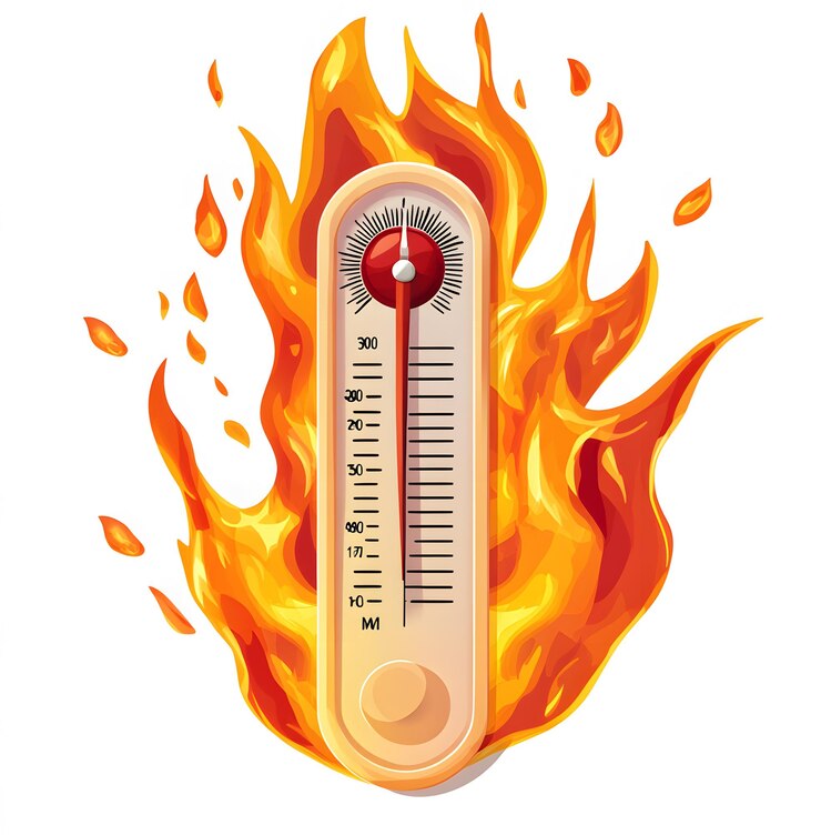 Zdjęcie temperatura oznaczona liczbą 35.